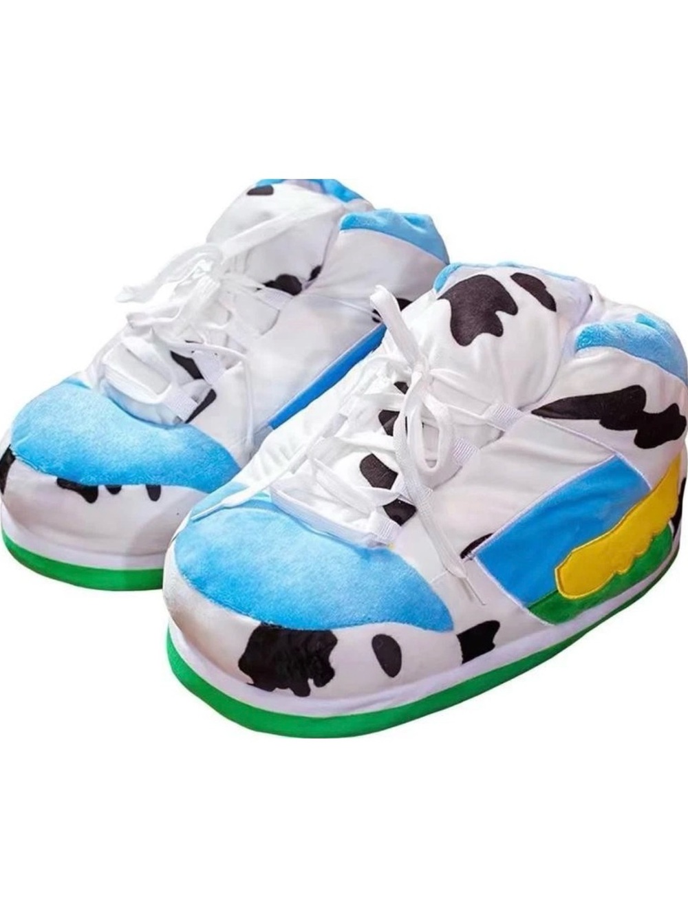 Unisex Plush Sneaker-Style Chunky Dunk Slippers